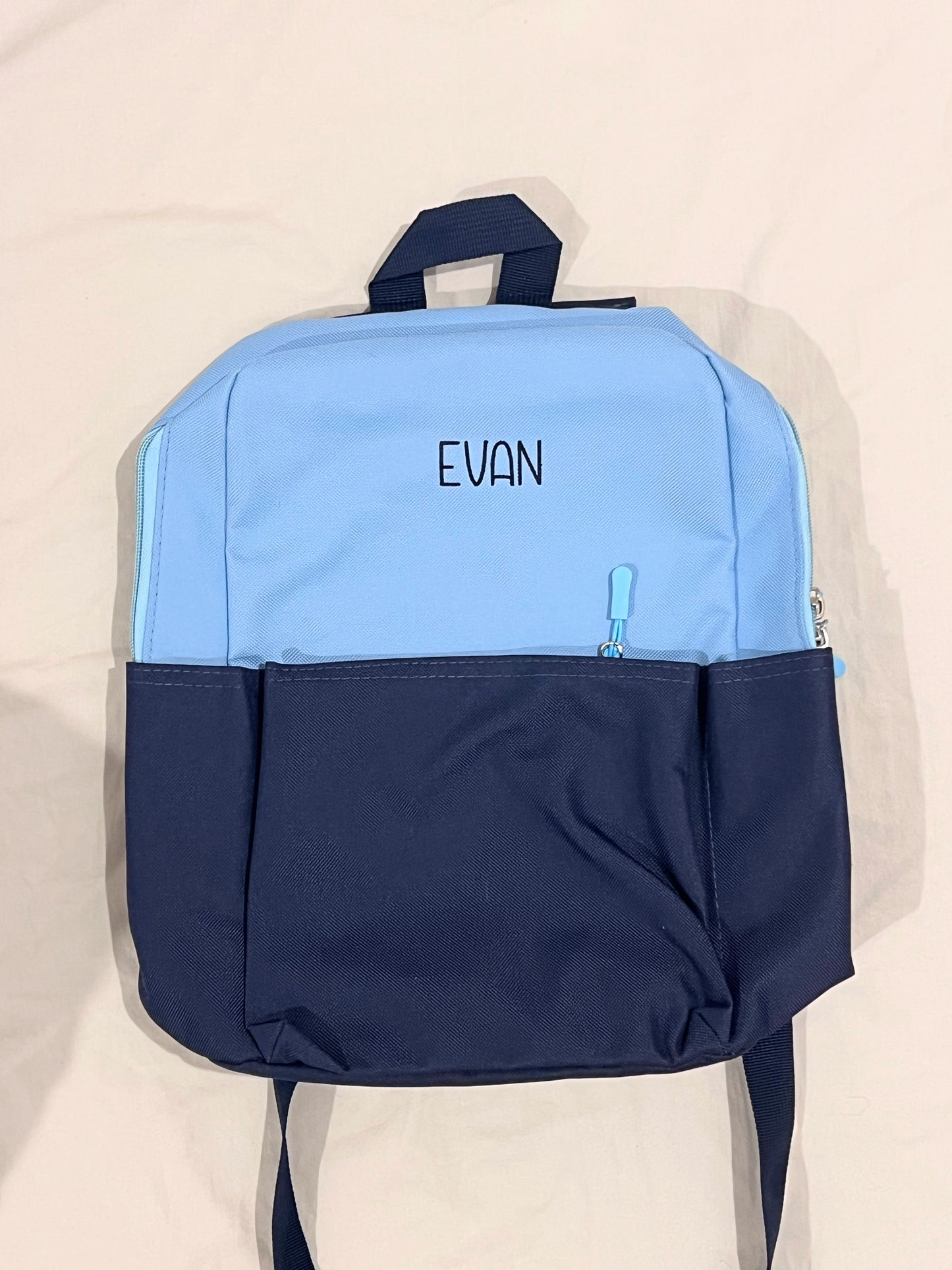 Personalised Toddler Canvas Adventure Backpack - Embroidered Name Daycare Bag