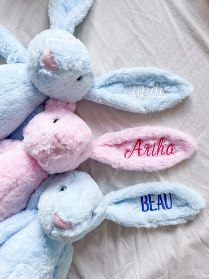 Personalised Plush Bunny Rabbit - Embroidered Name Soft Toy