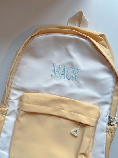 Personalised Nylon Kids Backpack - Lightweight Daycare & Swim Bag