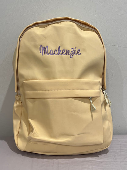 Personalised Nylon Kids Backpack - Lightweight Daycare & Swim Bag