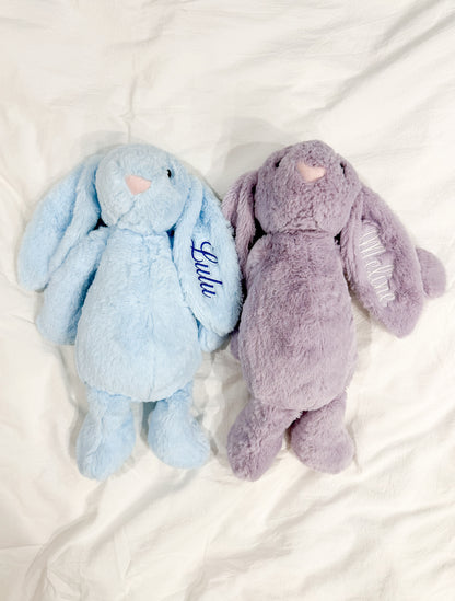Personalised Plush Bunny Rabbit - Embroidered Name Soft Toy