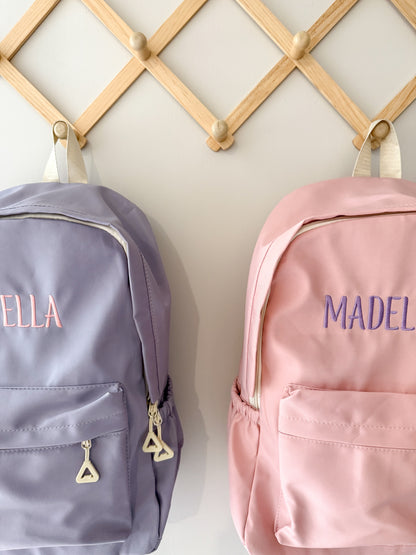 Personalised Nylon Kids Backpack - Lightweight Daycare & Swim Bag