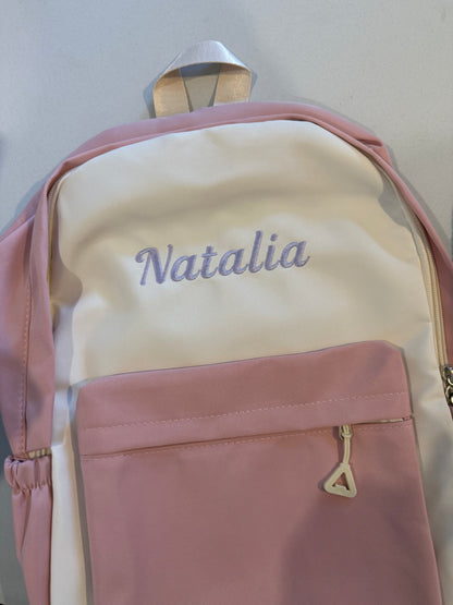 Personalised Nylon Kids Backpack - Lightweight Daycare & Swim Bag
