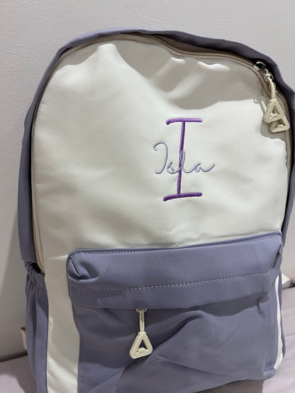 Personalised Nylon Kids Backpack - Lightweight Daycare & Swim Bag