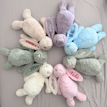 Personalised Plush Bunny Rabbit - Embroidered Name Soft Toy