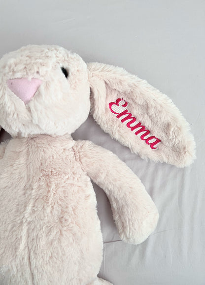 Personalised Plush Bunny Rabbit - Embroidered Name Soft Toy