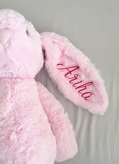 Personalised Plush Bunny Rabbit - Embroidered Name Soft Toy